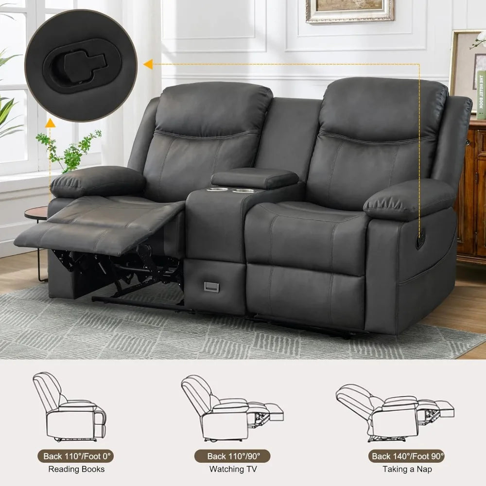 Reclining Loveseat with Console