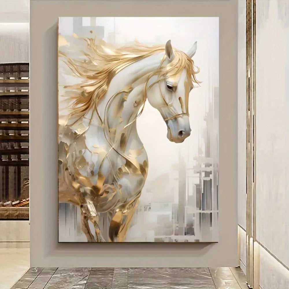 Golden horse painting
