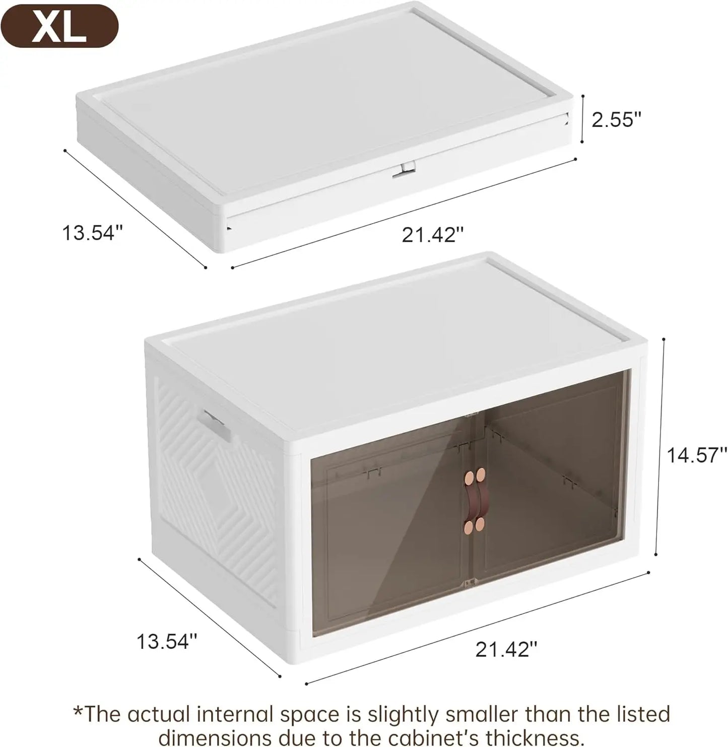 Folding Storage Bins Organizer,