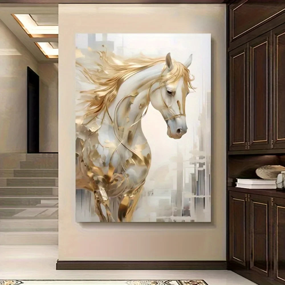 Golden horse painting