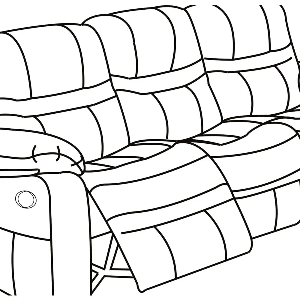 Reclining Sofas, Breathable 3 Motion Recliner in Dark Brown Color with And Metal Mechanism, with Cushion Back, Reclining Sofas