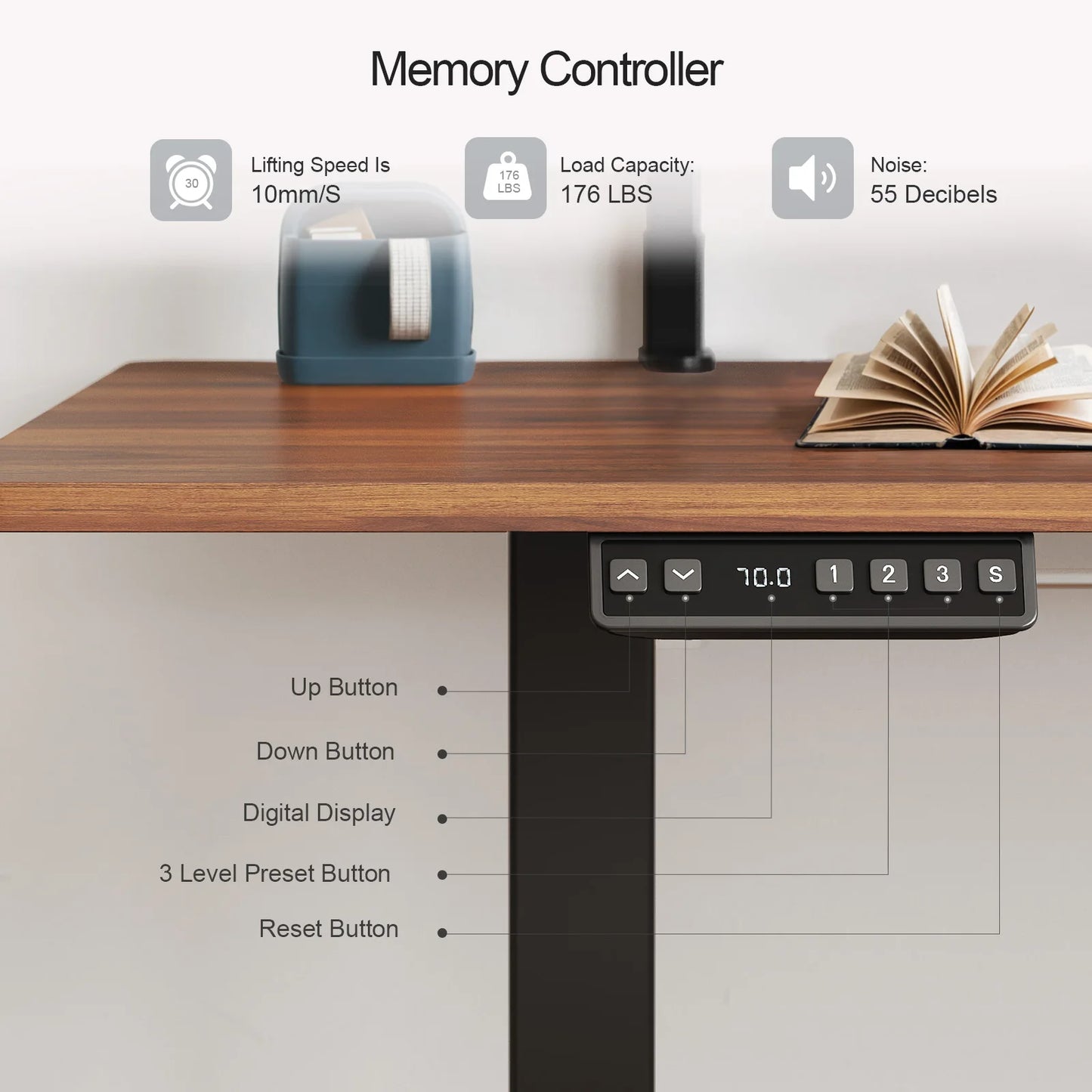 Standing Desk /Memory Controller & Adjustable Height