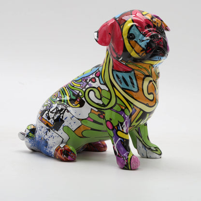 Graffiti Pug Dog
