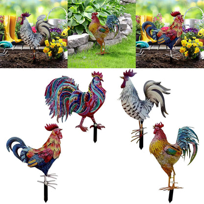 Outdoor Rooster Decoration