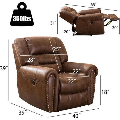 Electric Power Recliner Set of 2,