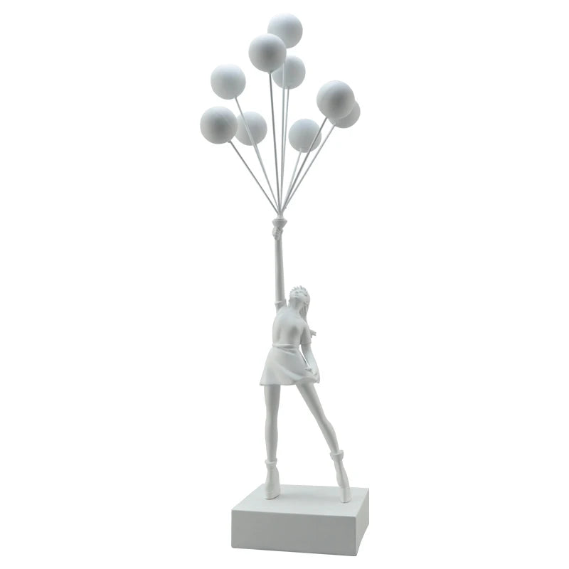 Art Balloon Girl Statues