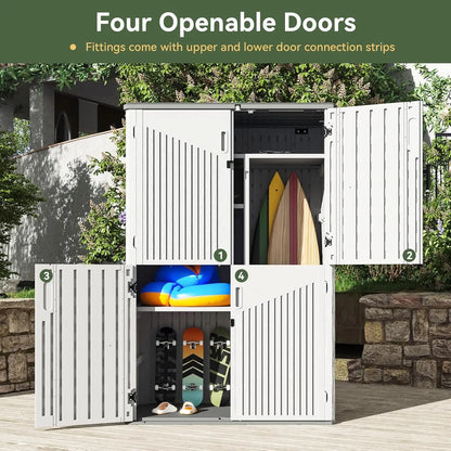 Outdoor Storage Shed, 64 Cu.Ft