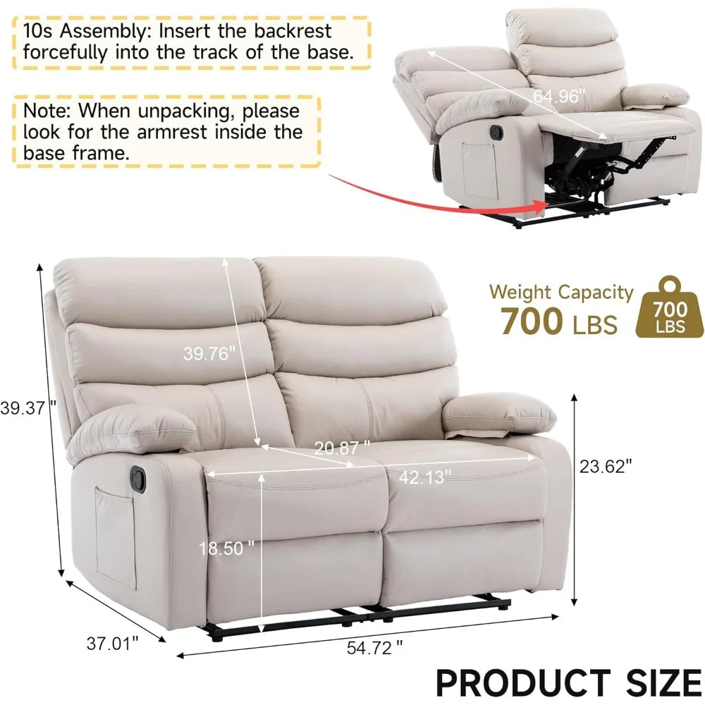 Loveseat Recliner Sofa