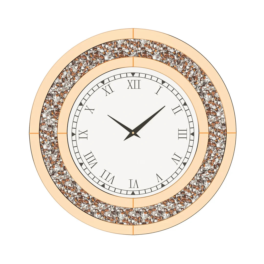 3D Wall Clock Diamond Crystal