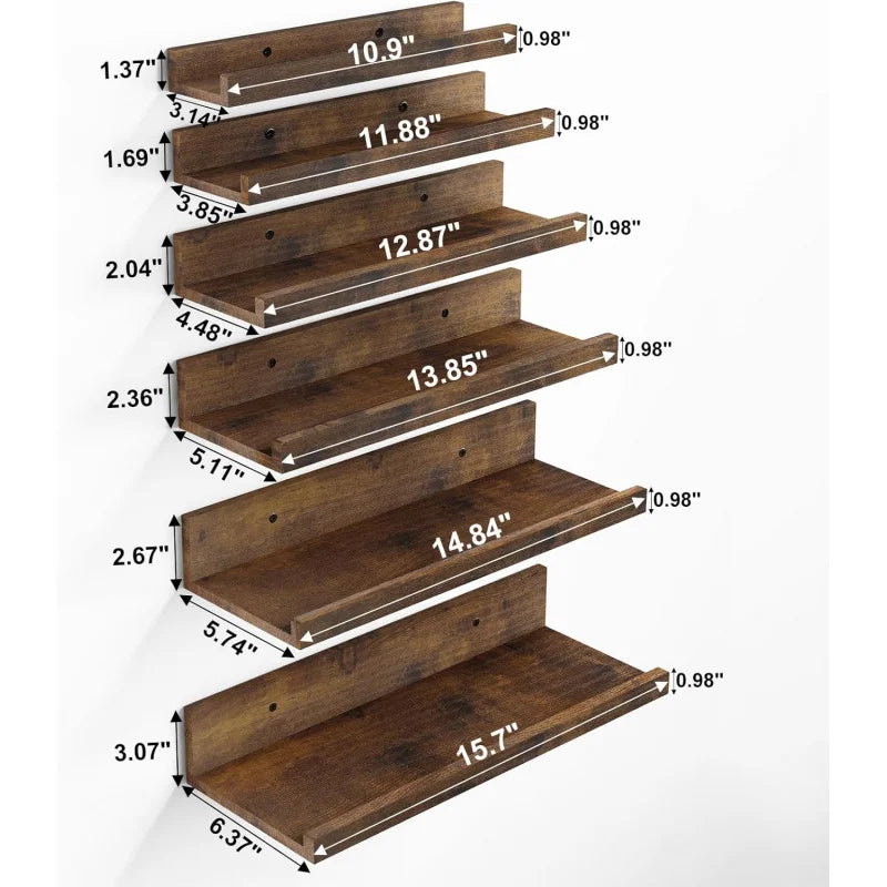 Floating Shelves, 6 Sets