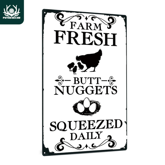 Chicken Vintage Metal Tin Signs,