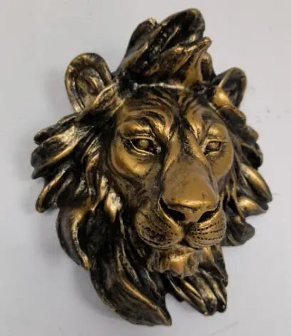 Lion Heads Realistic Art Sculptures