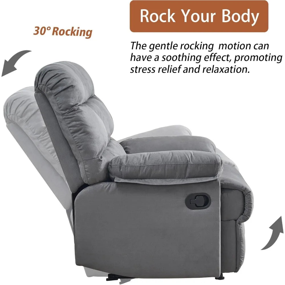 Large Manual Rocking Recliners,