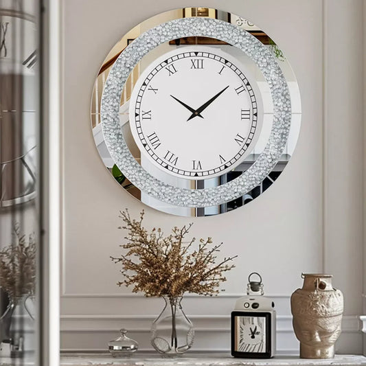 3D Wall Clock Diamond Crystal