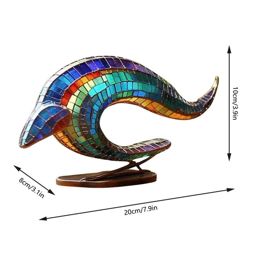 Metal Painted Animal Ornament