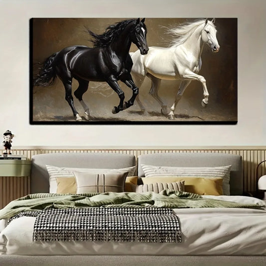 running horse canvas painting