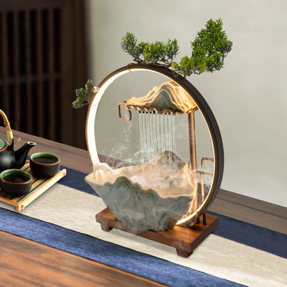 Backflow Incense Holder with Water Fountains