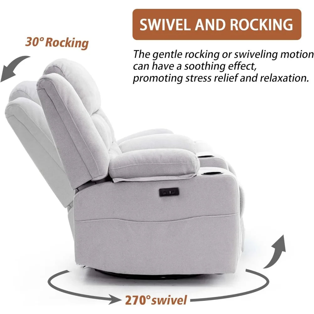 Power Swivel Rocker Recliner