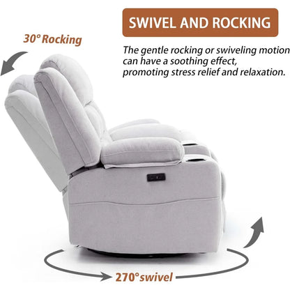 Power Swivel Rocker Recliner