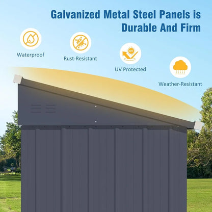 4' x 8' Outdoor Storage Shed