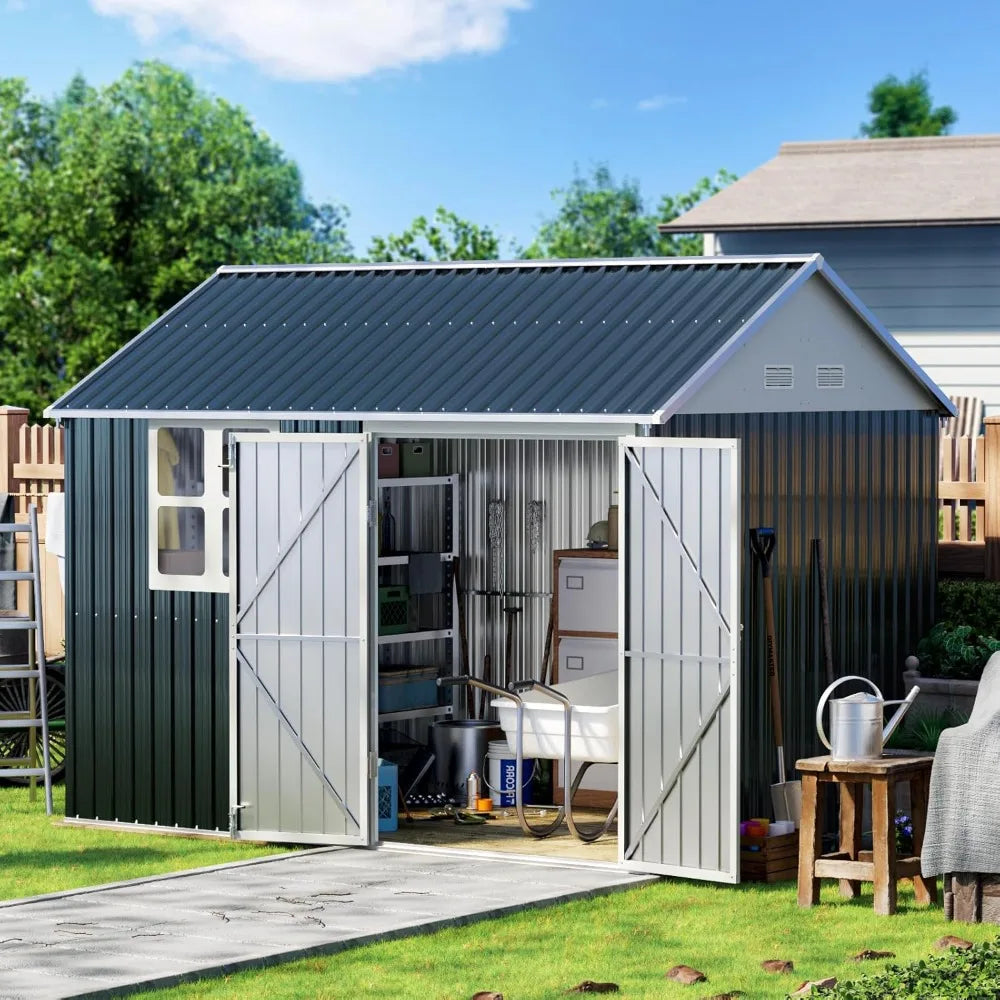 10X8FT Outdoor Steel Storage Shed