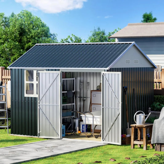 10X8FT Outdoor Steel Storage Shed