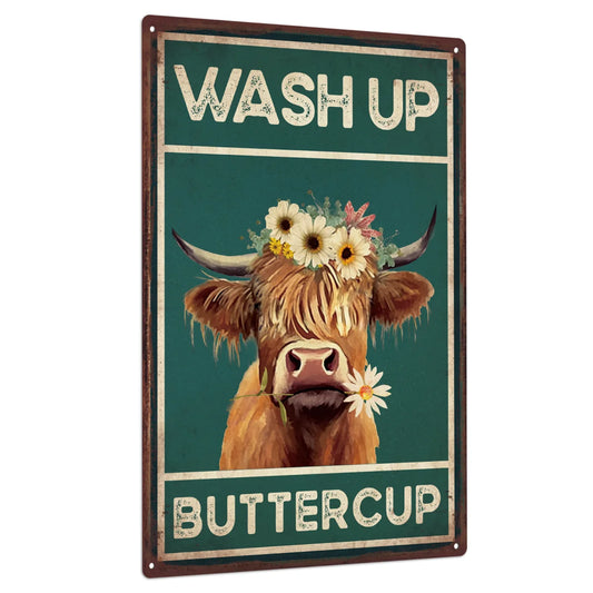 Cattle Cow Tin Sign,