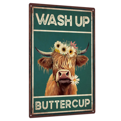 Cattle Cow Tin Sign,