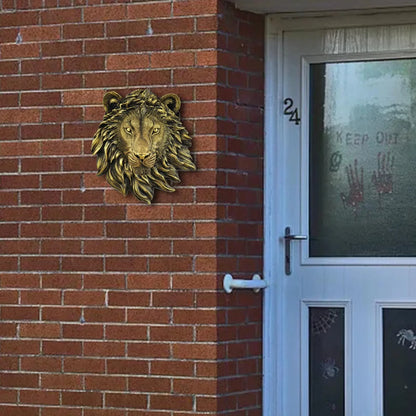 Lion Heads Realistic Art Sculptures