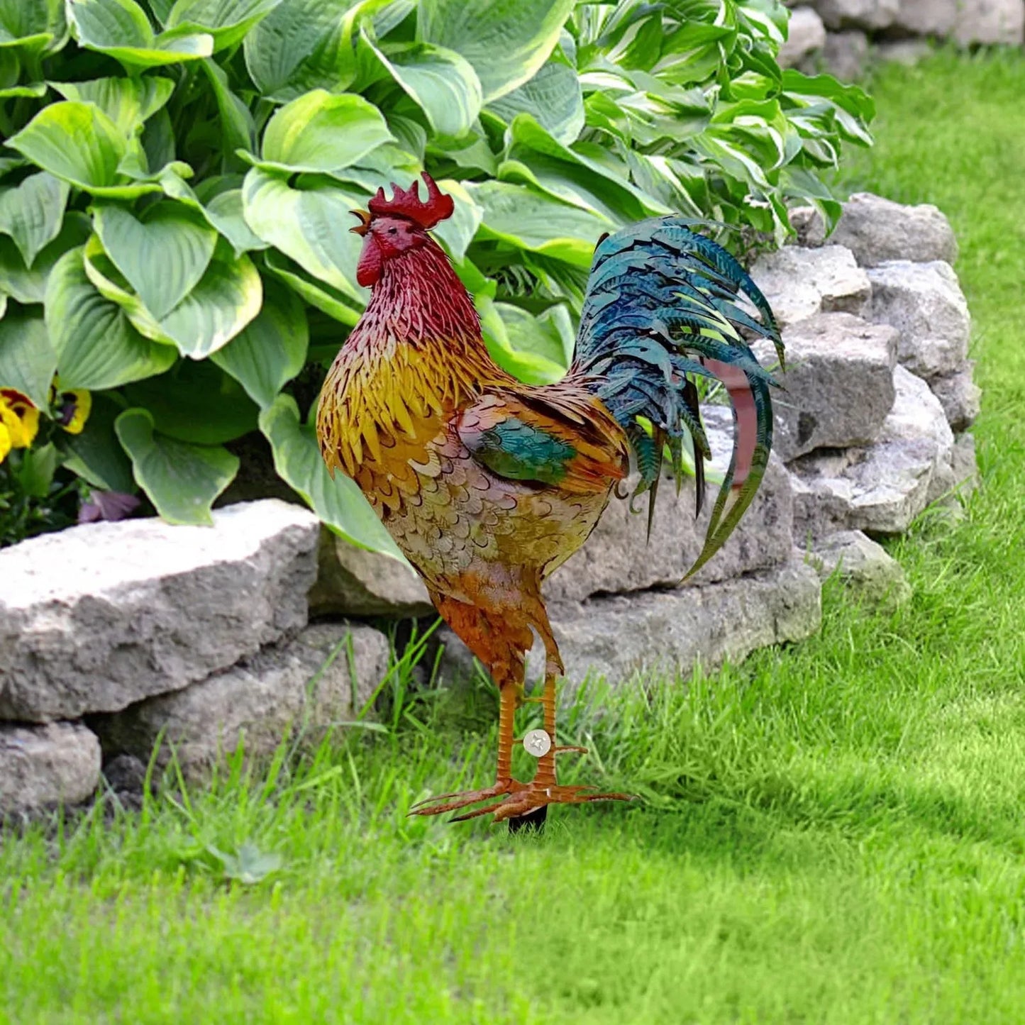 Outdoor Rooster Decoration