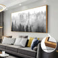 Majestic Foggy Forest Canvas Wall Art
