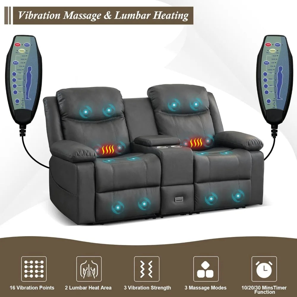 Reclining Loveseat with Console