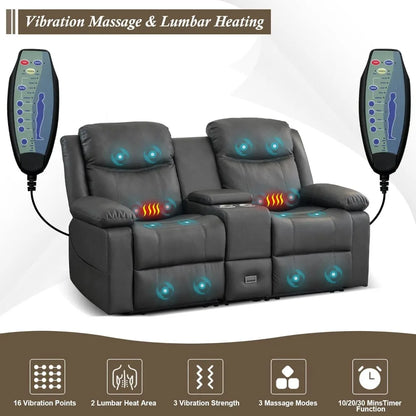 Reclining Loveseat with Console