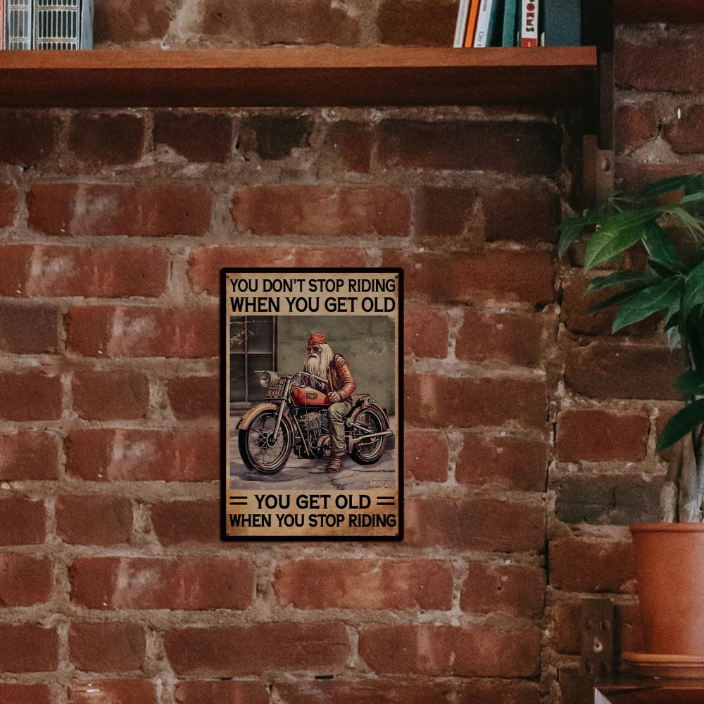 Riding Tin Signs, Metal Plaque