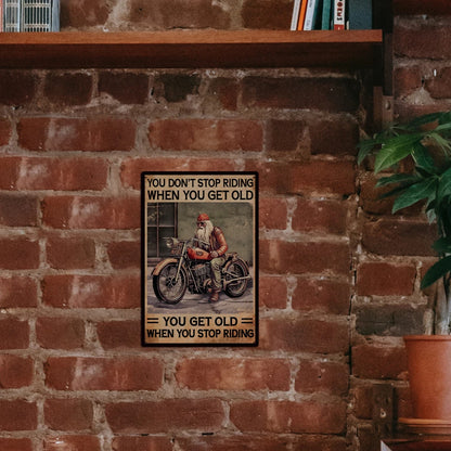 Riding Tin Signs, Metal Plaque
