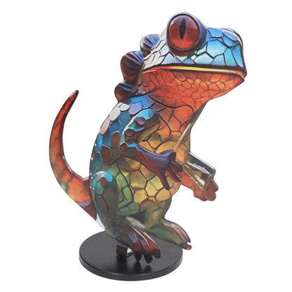 Metal Painted Animal Ornament