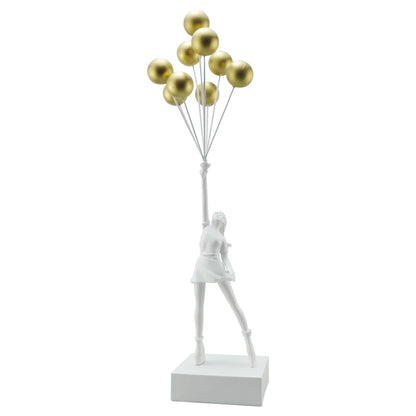 Art Balloon Girl Statues