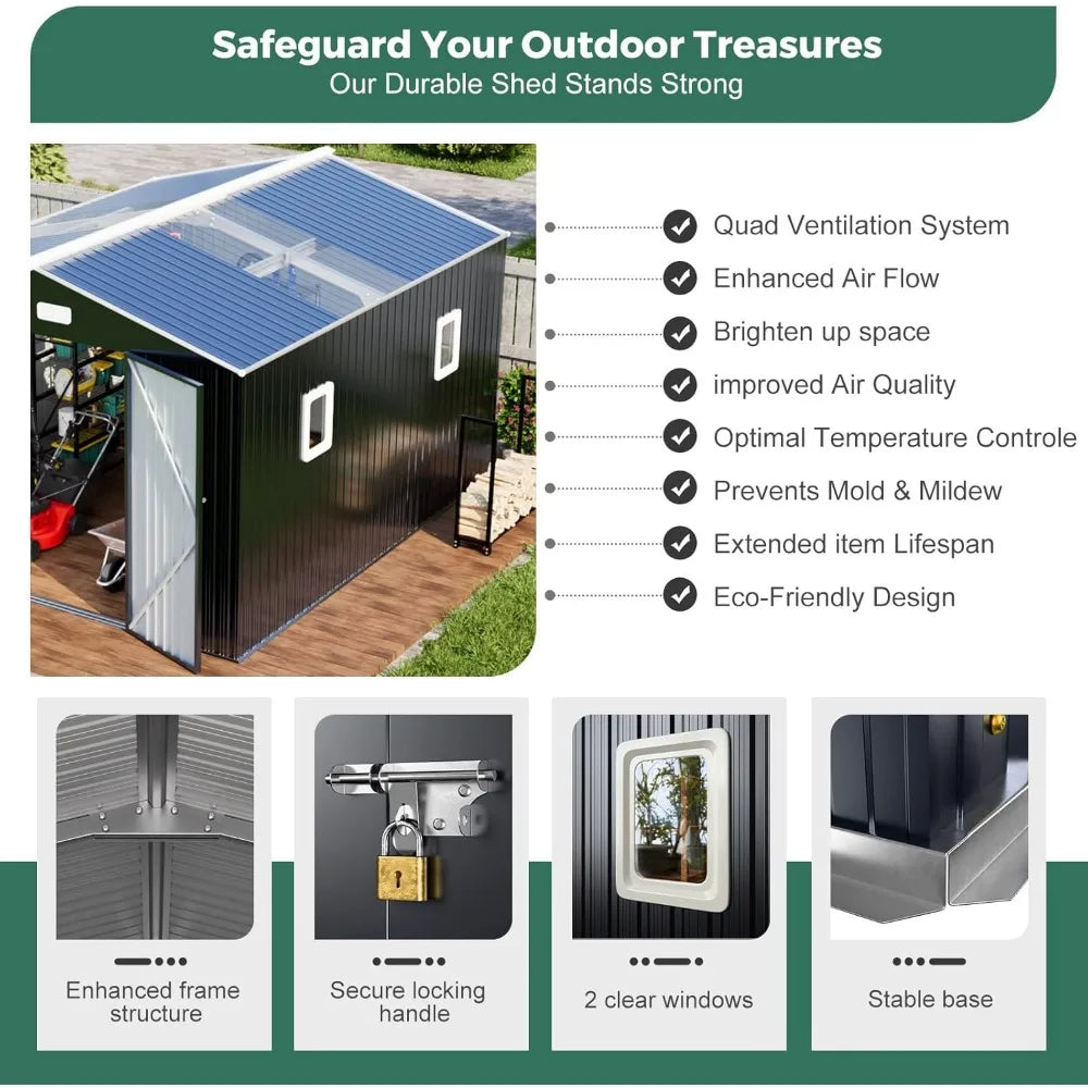 Metal 10x10 Outdoor Storage,