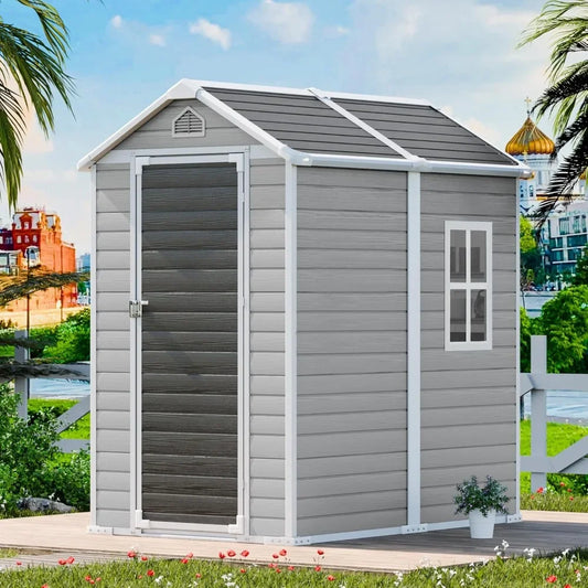 6x4 FT Outdoor Shed With Floor