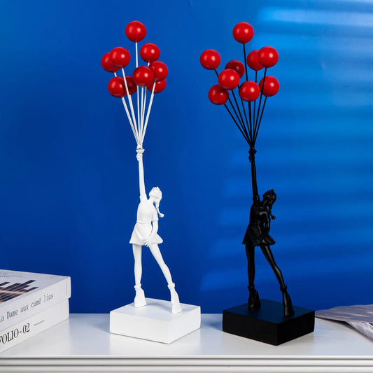 Art Balloon Girl Statues