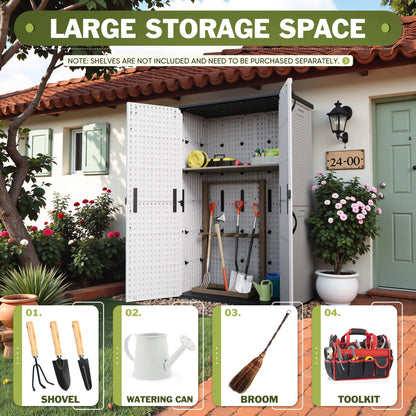 Outdoor Vertical Storage Shed
