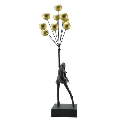 Art Balloon Girl Statues